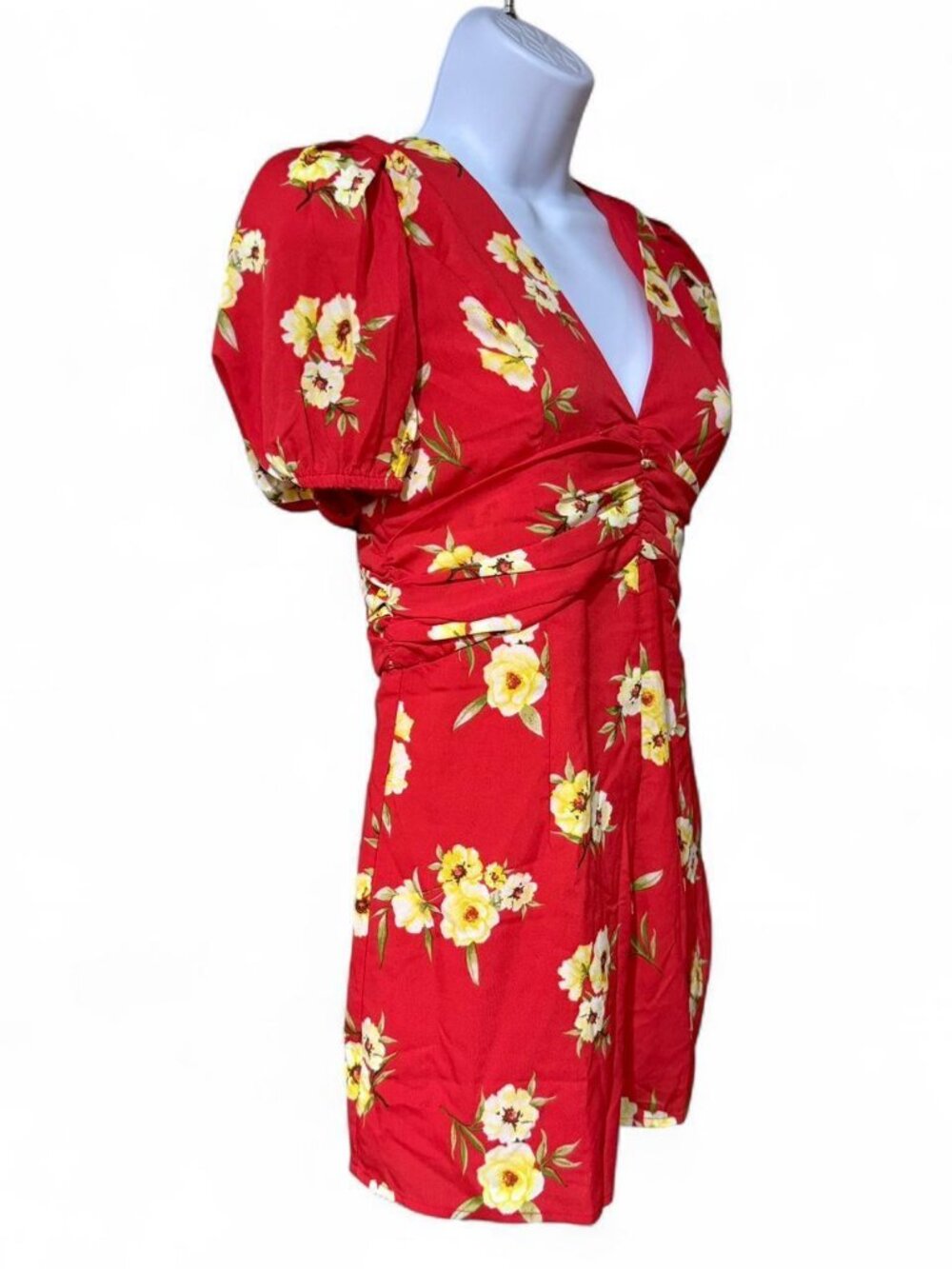 Forever 21 Red Yellow Floral Romper NWT